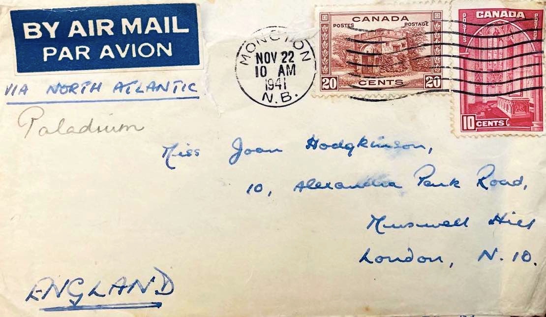 Envelope from letter November 1941